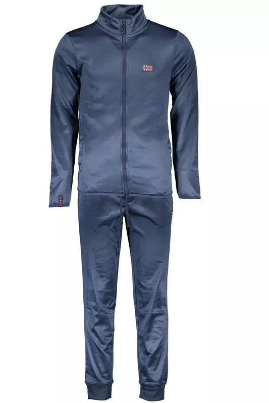 Chic Blue Tracksuit Set