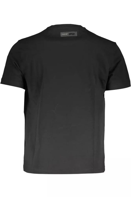 Elevated Athletic Black Tee with Iconic Print