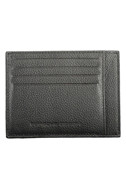 Sleek Leather Card Holder with RFID Blocker