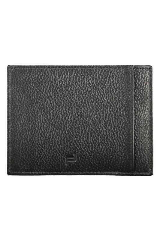 Sleek Leather Card Holder with RFID Blocker