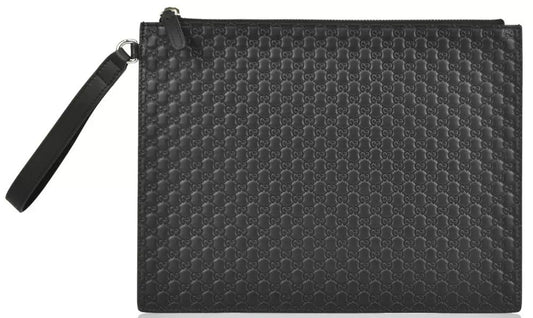 Sleek Microguccissima Leather Clutch