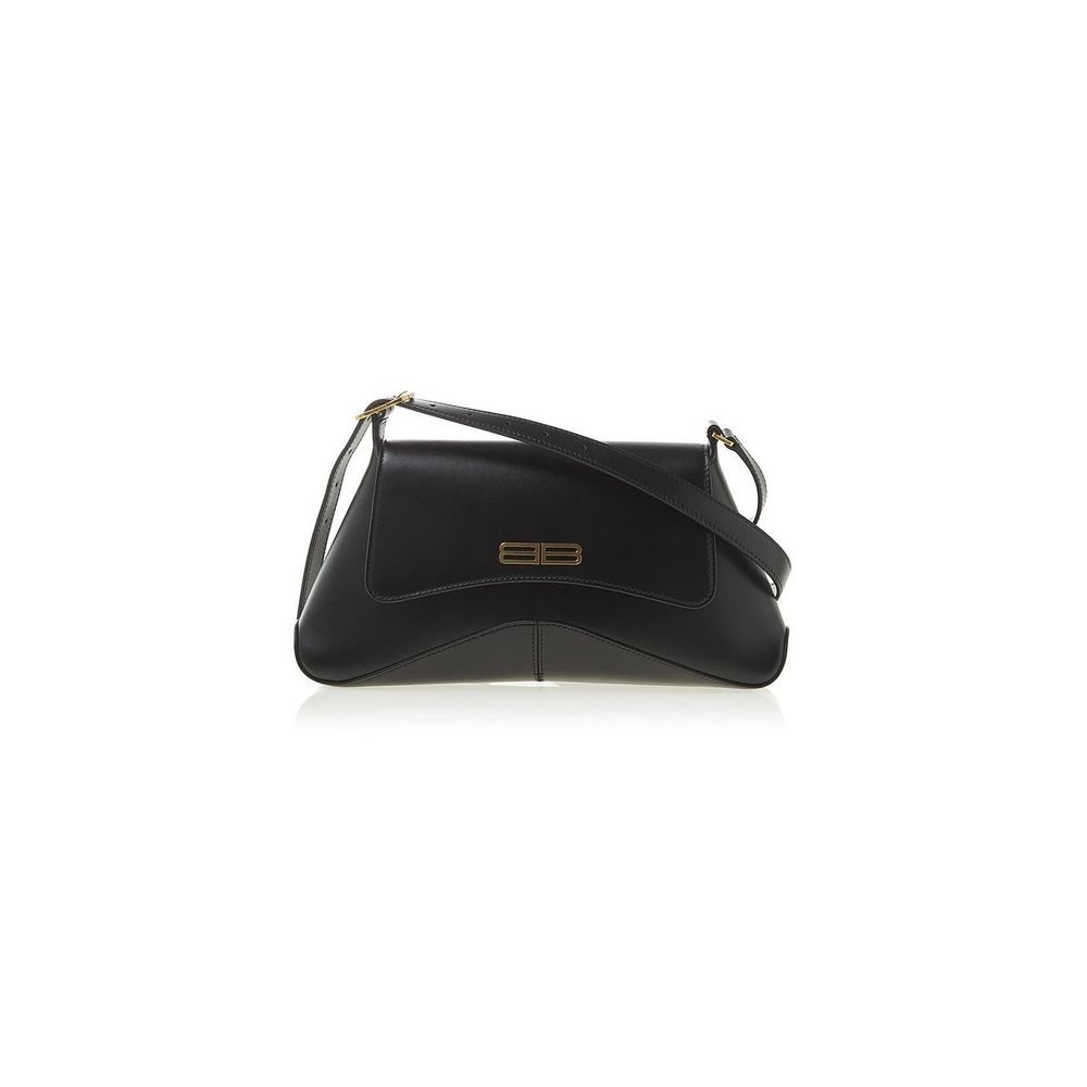 Elegant Crescent Leather Shoulder Bag