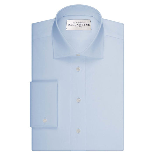 Elegant Light Blue Cotton Men's Shirt