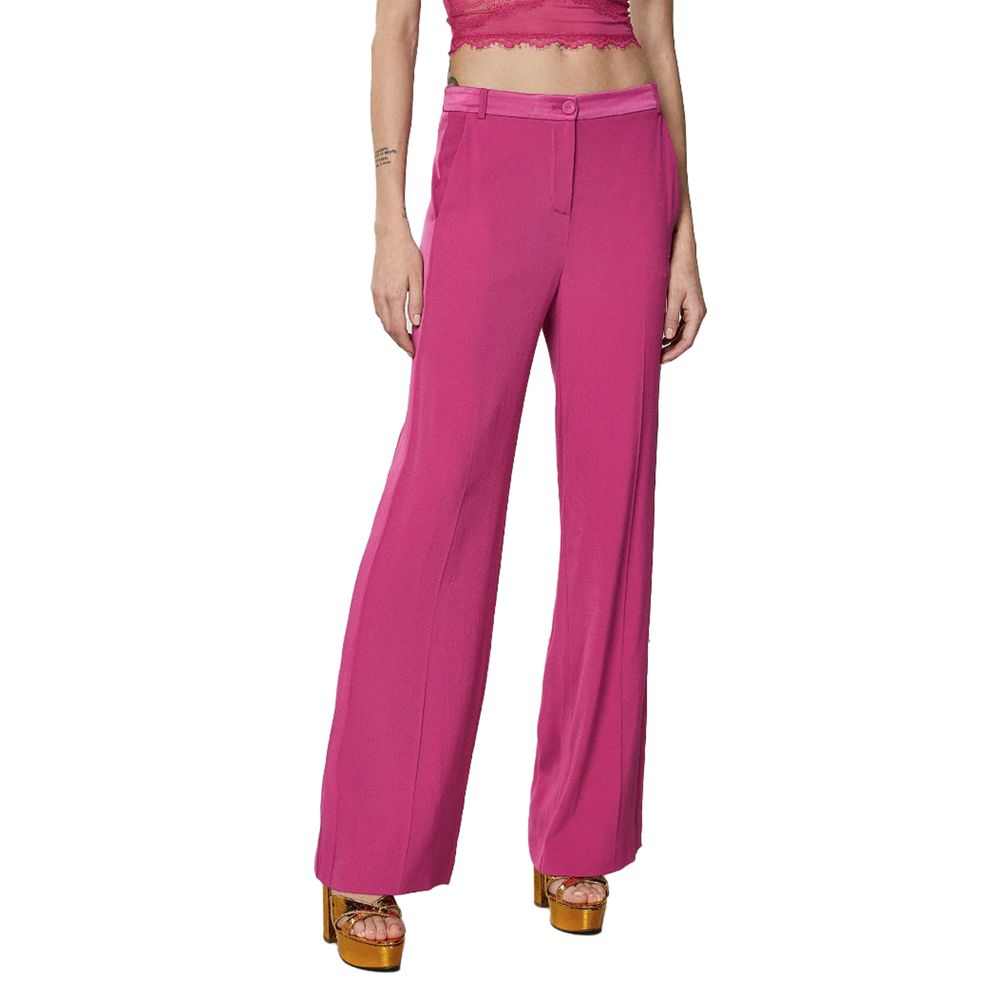 Elegant Fuchsia Palazzo Trousers