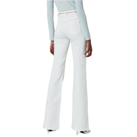 Chic White Flared Trousers for Elegant Ensembles