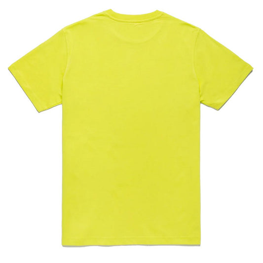 Embossed Logo Cotton T-Shirt in Yellow