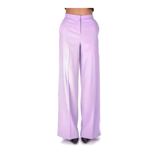 Elegant High-Waist Crepe Trousers