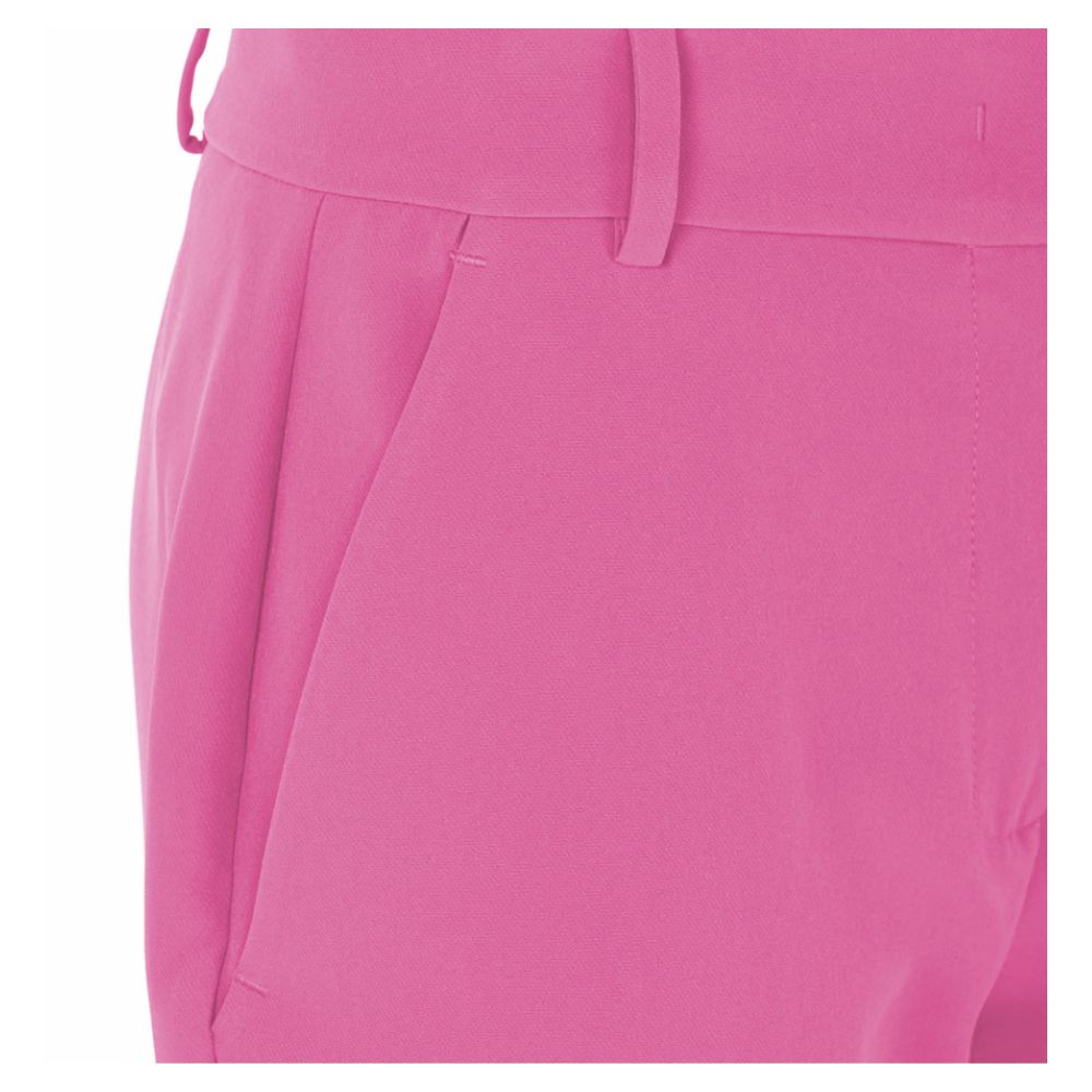 Elegant Pink Crepe Trousers For Sophisticated Style