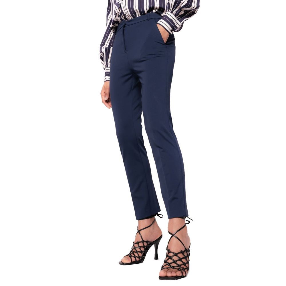 Chic Scuba Effect Cigarette Trousers