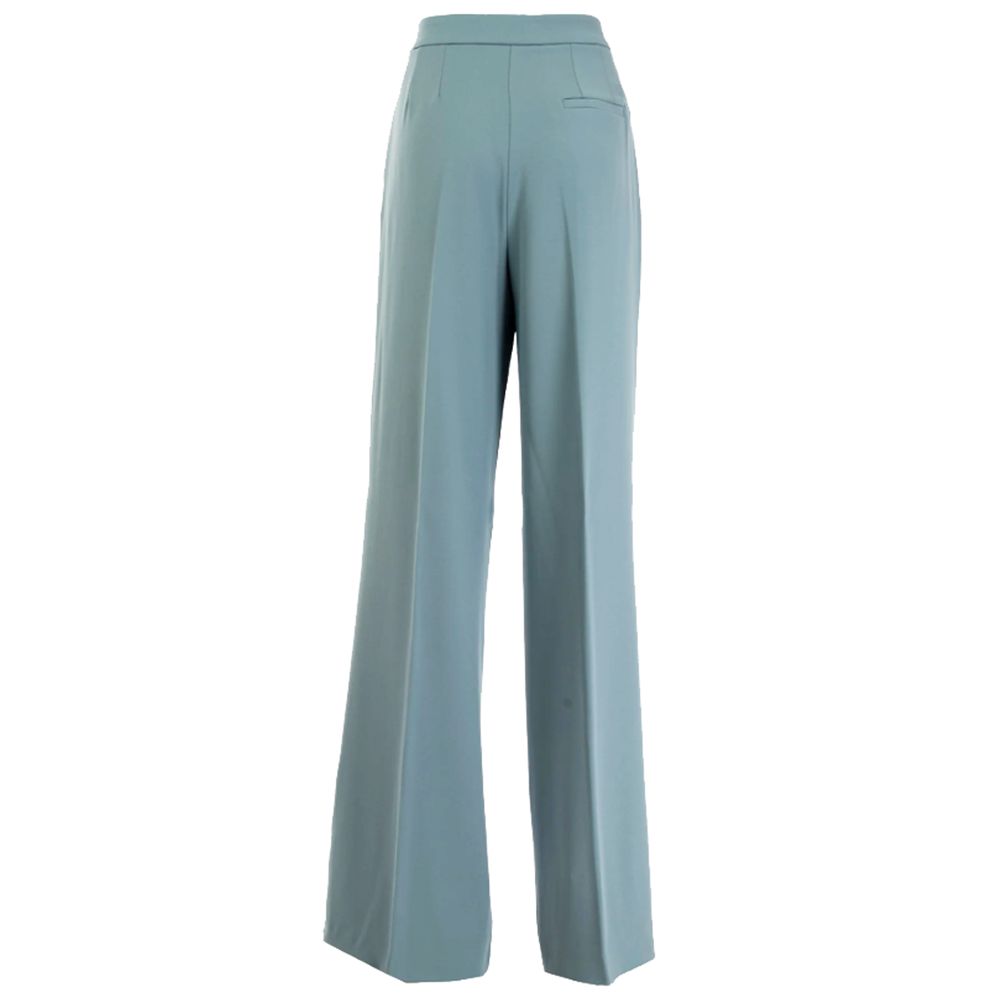 Elegant Sky-Blue Palazzo Trousers