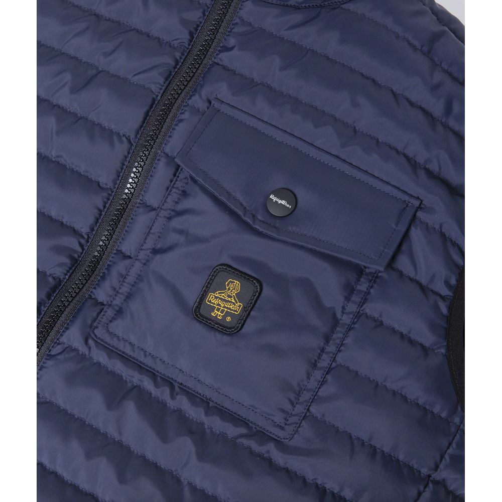 Elegant Men's Down Vest in Sumptuous Blue