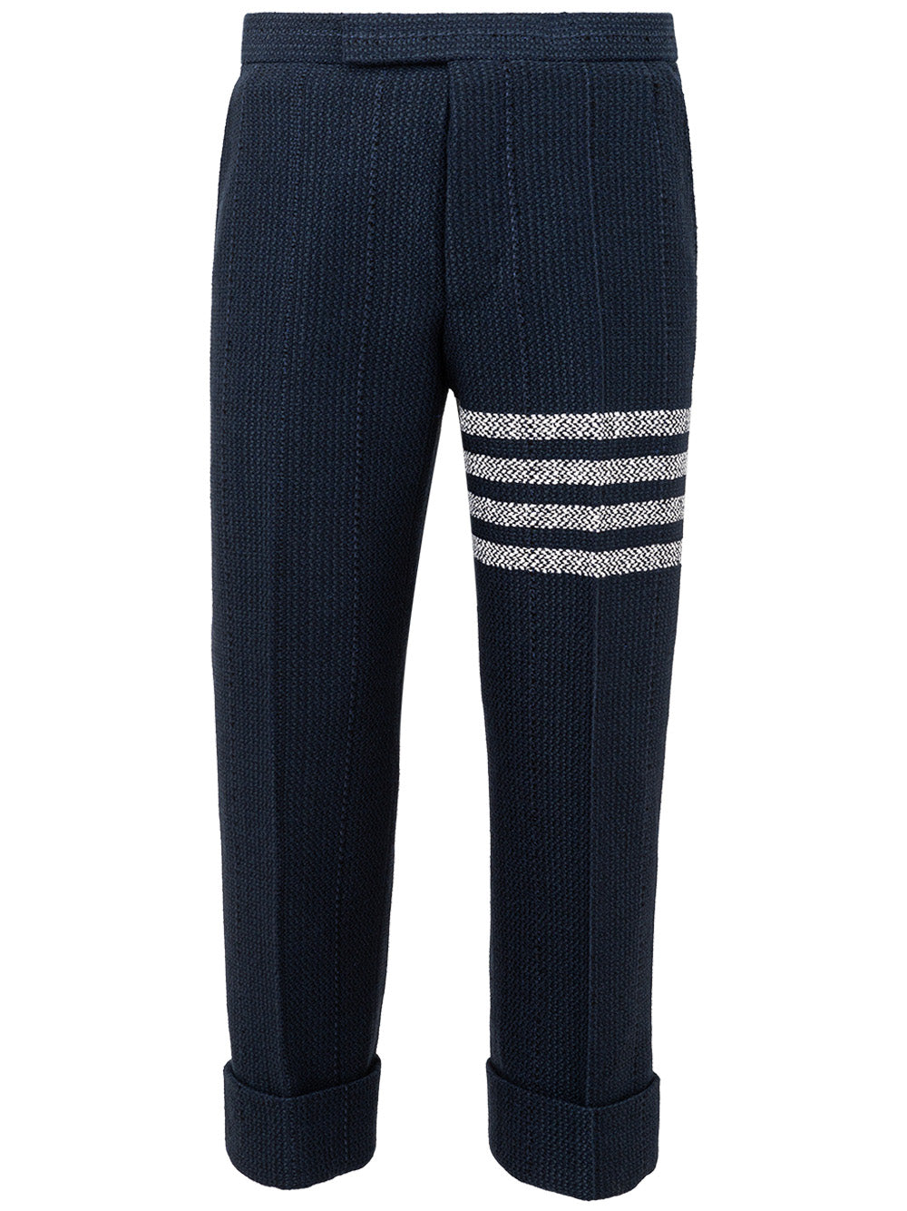 Elegant Striped Wool Trousers