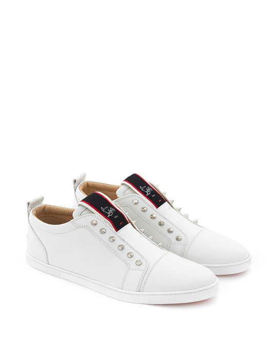 Elegant White Leather Sneakers