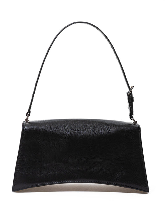 Elegant Black Mini Leather Shoulder Bag