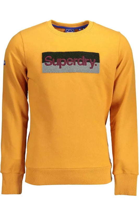 Autumn Orange Cotton-Blend Crewneck Sweater