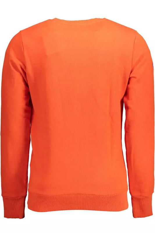 Vibrant Orange Embroidered Sweatshirt