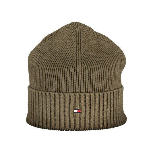 Exquisite Green Cotton Cashmere Cap