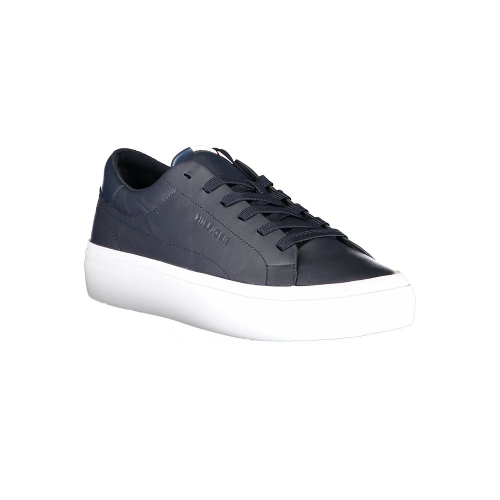 Eco-Conscious Blue Lace-Up Sneakers