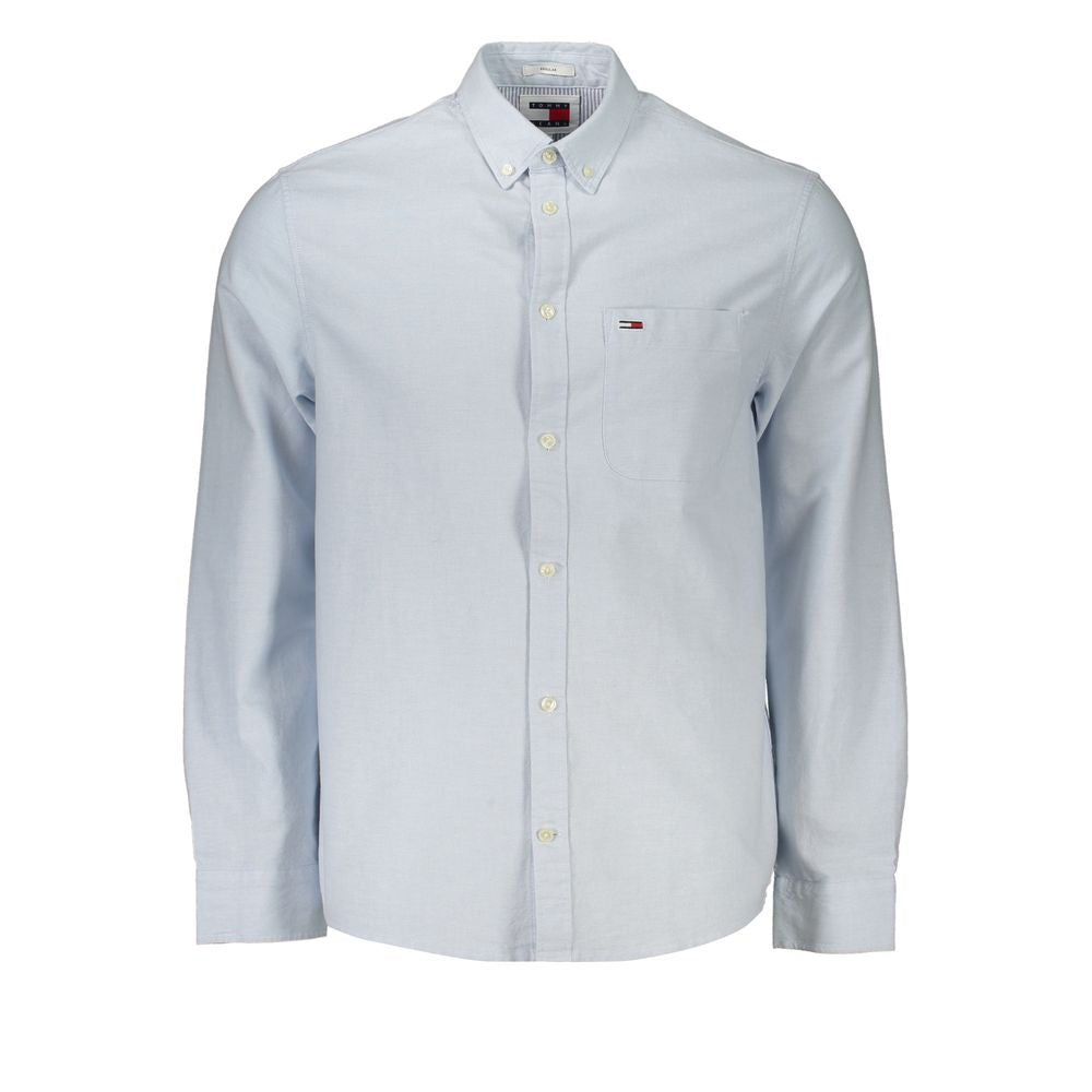 Elegant Light Blue Regular Fit Shirt