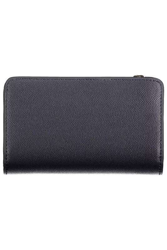 Elegant Blue Wallet with Multiple Compartments