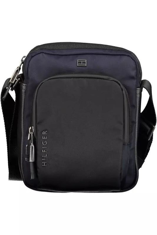 Sleek Blue Dual Compartment Shoulder Bag