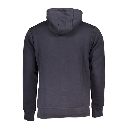 Overlong Sleeved Hooded Zip Sweatshirt