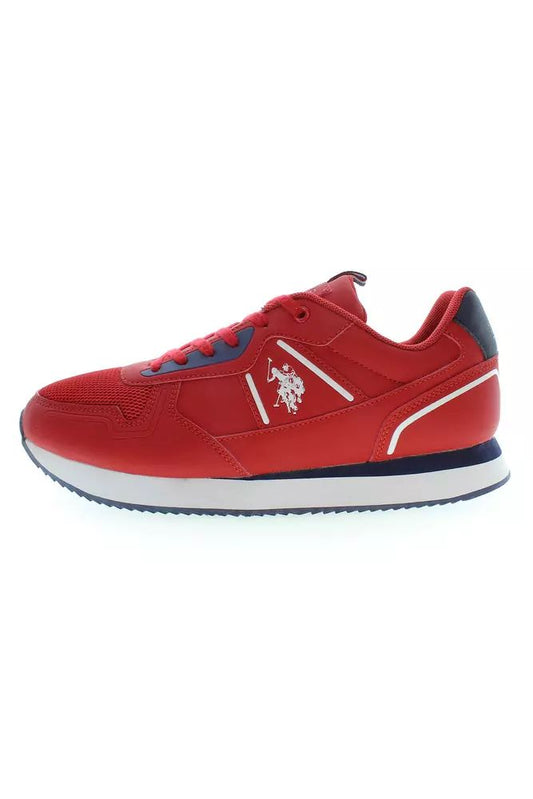 U.S. Polo Pink Lace-Up Sports Sneakers