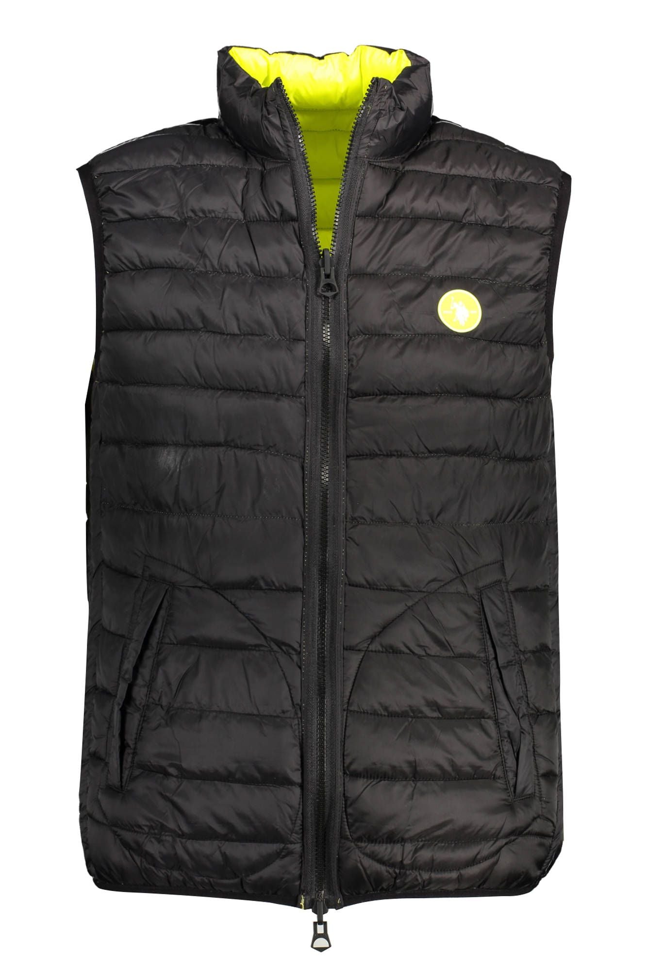 Sleek Reversible Sleeveless Nylon Jacket