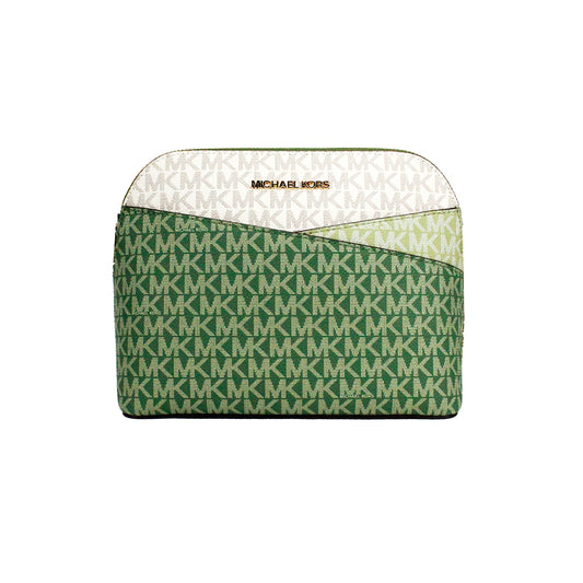 Jet Set Fern Green Medium Signature PVC X Dome Crossbody Bag