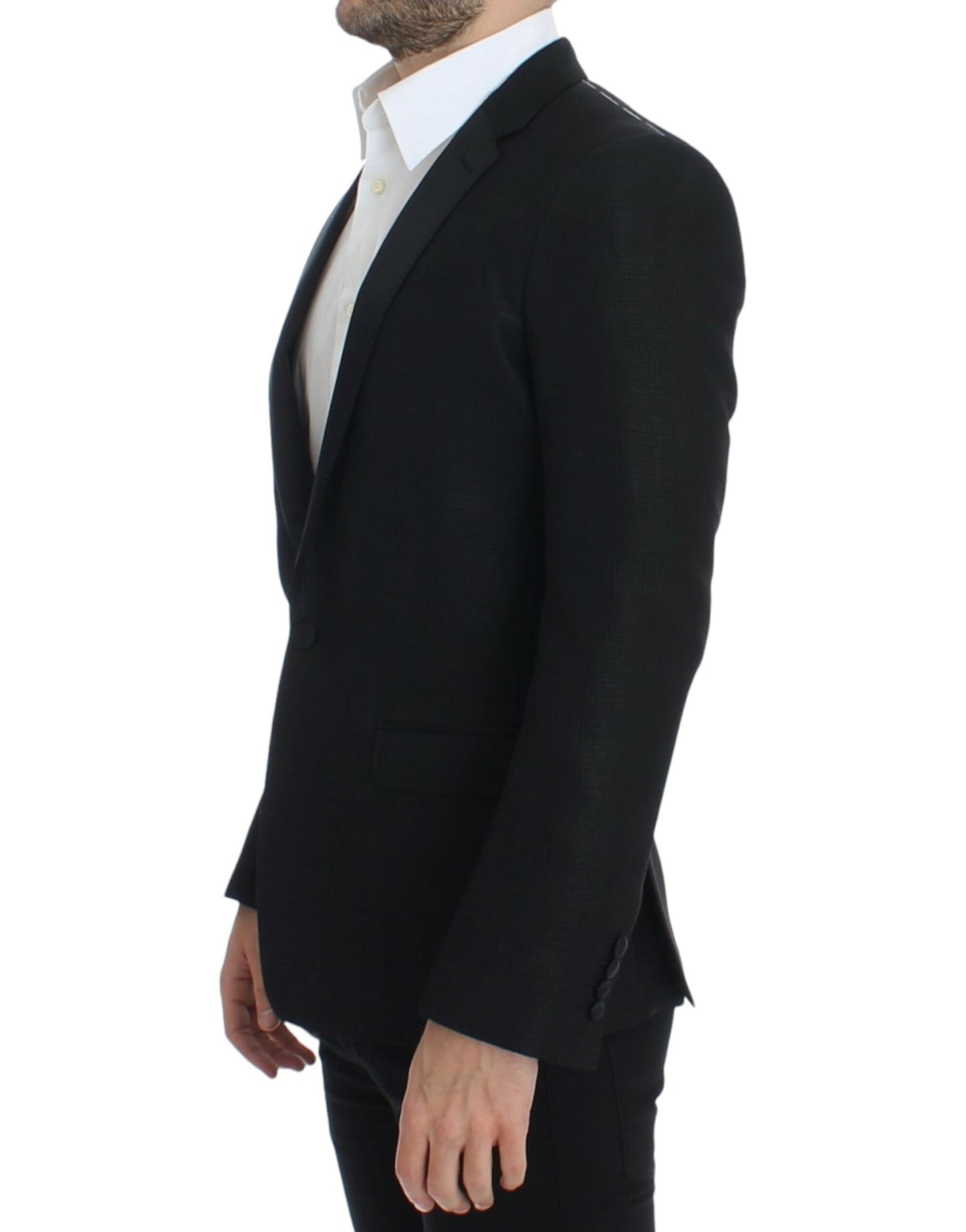 Black wool MARTINI slim blazer