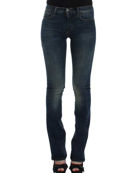 Blue straight leg jeans