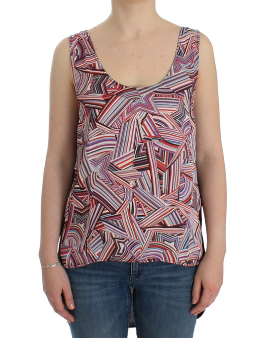 Multicolor sleeveless top