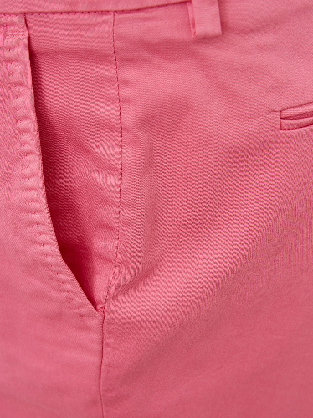 Chic Pink Chino Style Cotton Trousers