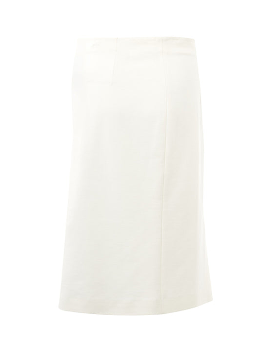 Elegant White Pencil Skirt