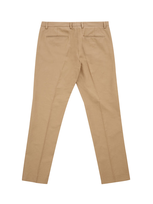 Elegant Beige Cotton Chino Pants