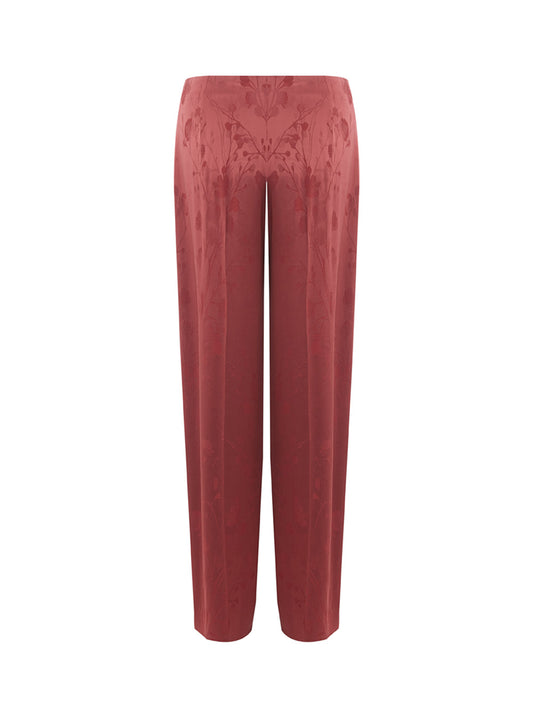 Elegant Bordeaux Palazzo Trousers