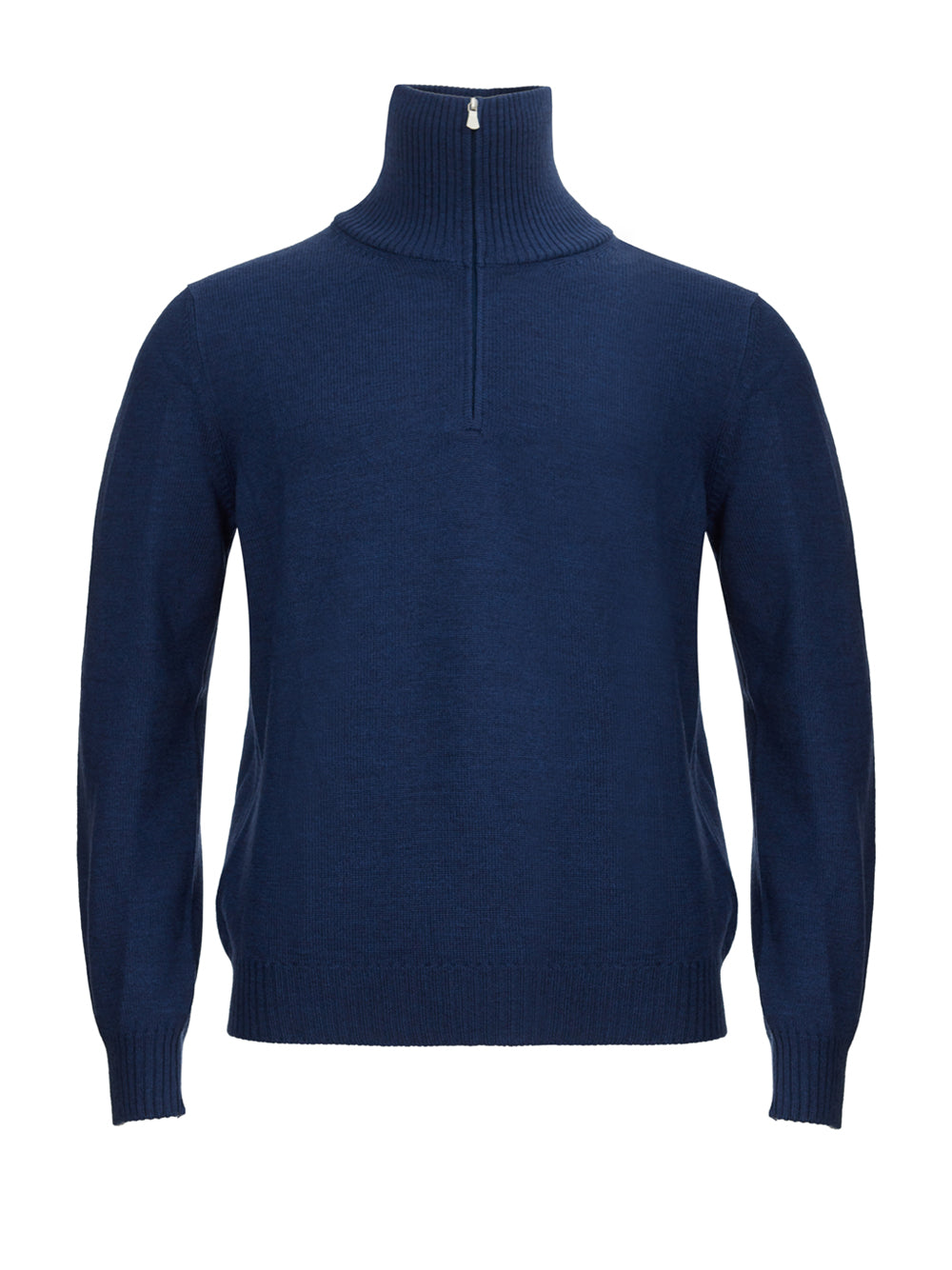 Elegant Blue Italian Wool Sweater