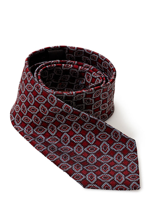 Elegant Silk Tie in Dark Red