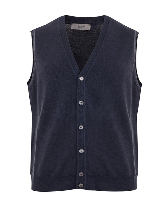 Elegant Wool Gilet Sleeveless Classic Vest