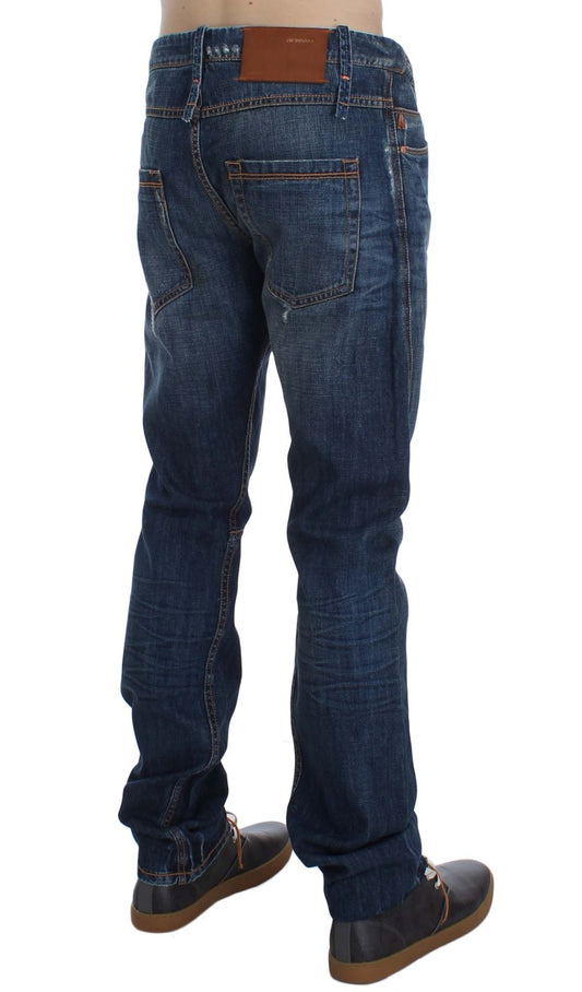 Chic Slim Fit Blue Wash Italian Jeans