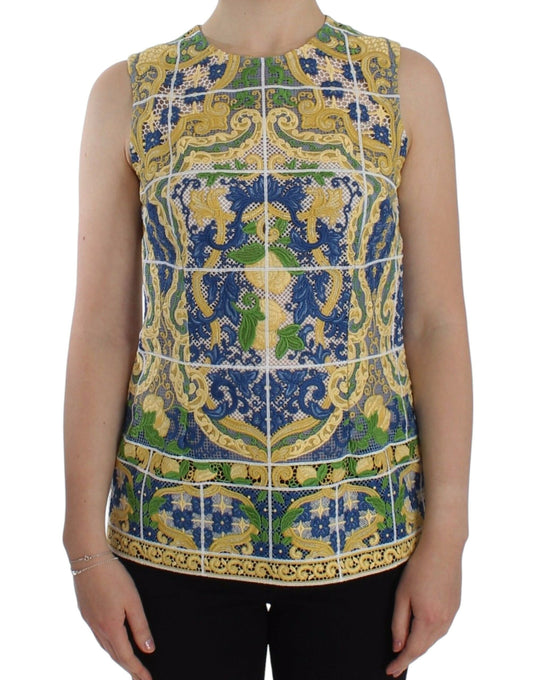 Multicolor Majolica Embroidered Sweater