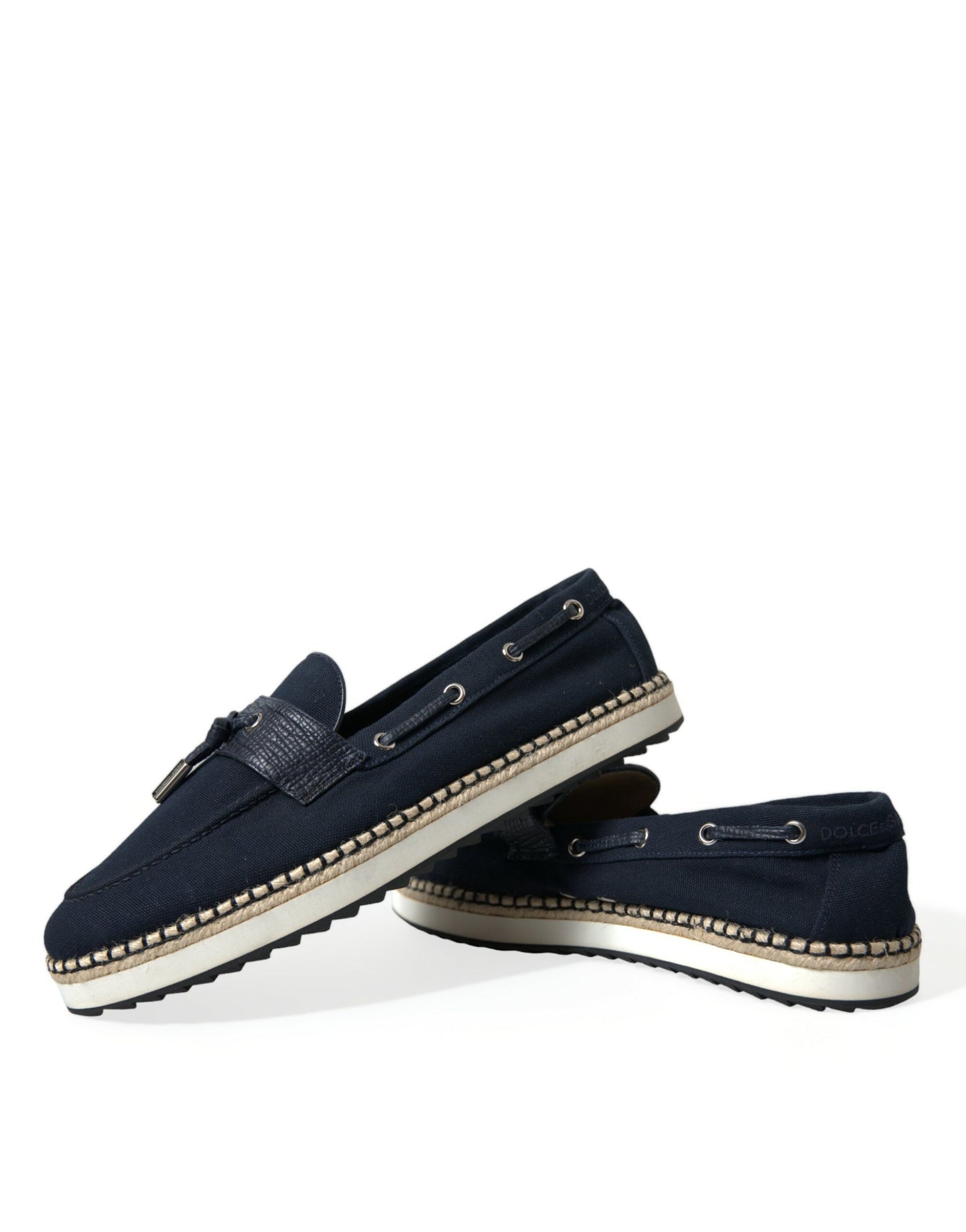 Navy Blue Slip On Men Moccasin Loafers Shoes