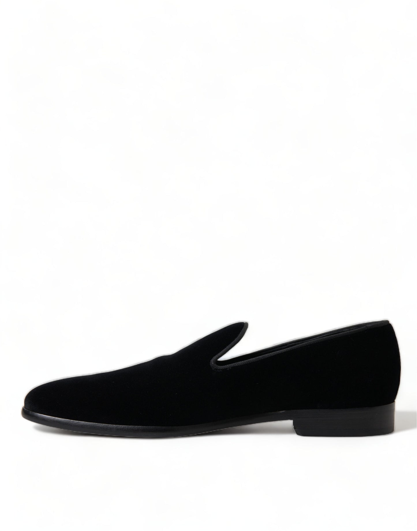 Black Velvet Loafers Formal Shoes