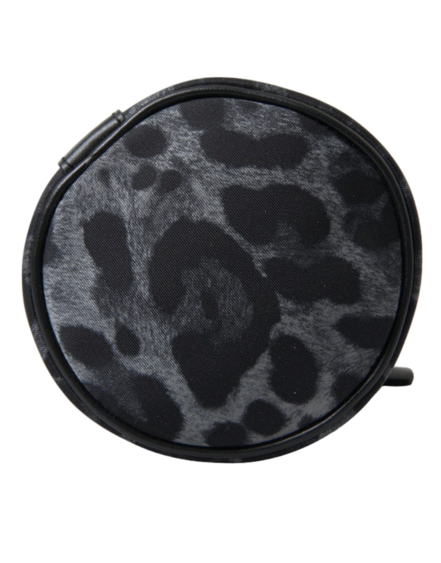 Black Leopard Round Slim Tote Bottle Cage Bag