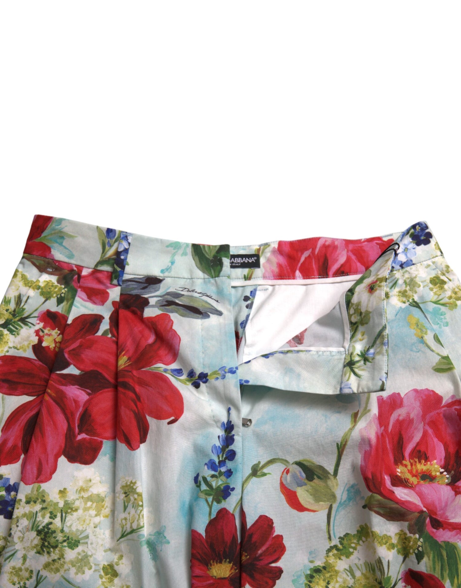 Multicolor Floral High Waist Wide Leg Pants