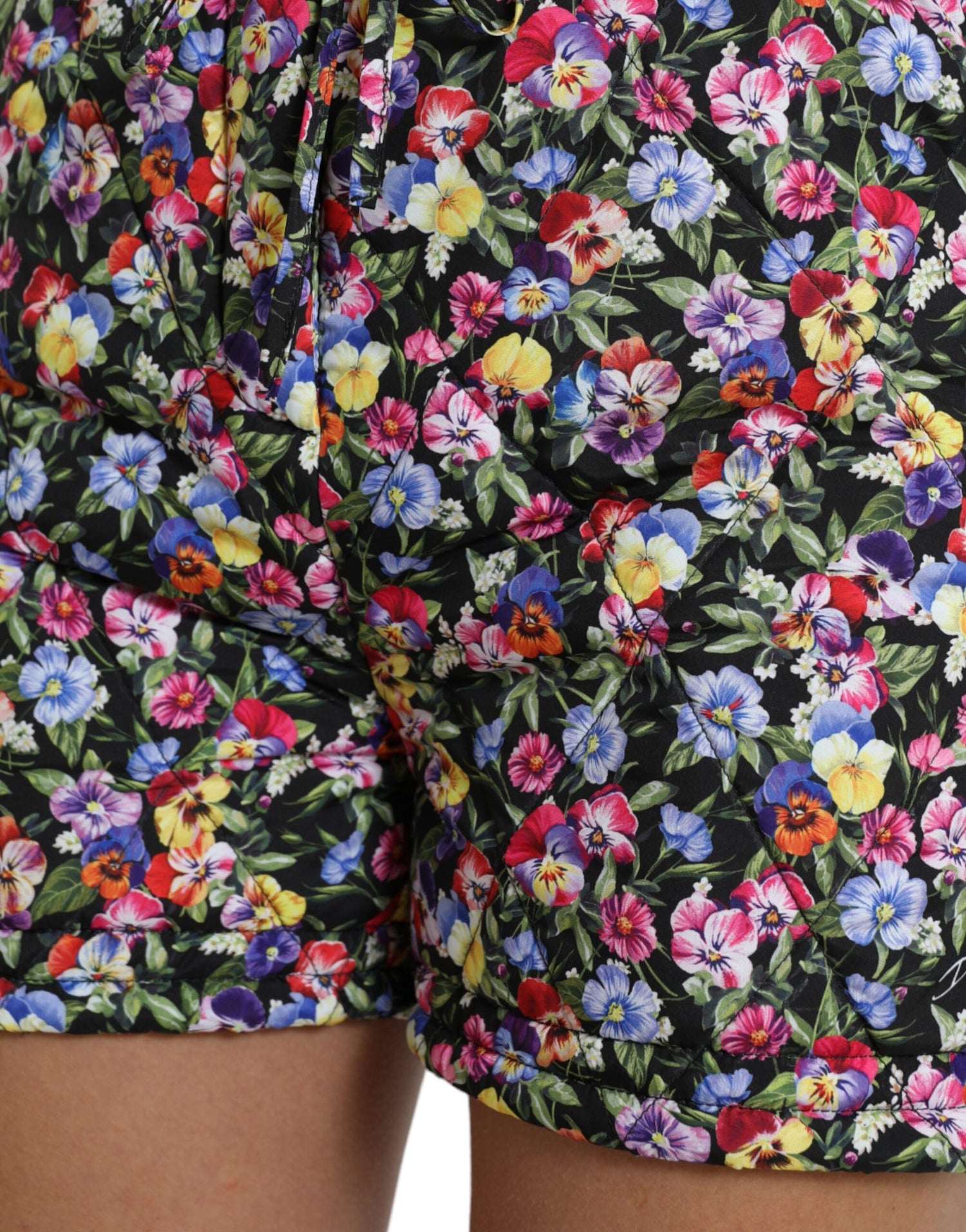 Multicolor Floral High Waist Hot Pants Shorts