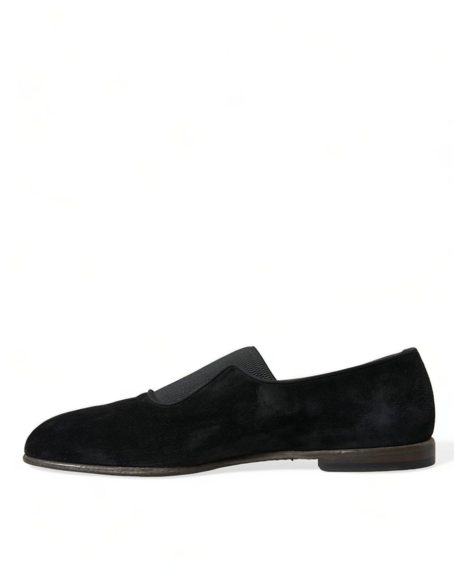 Black RUNWAY Velour AMALFI Loafers Shoes