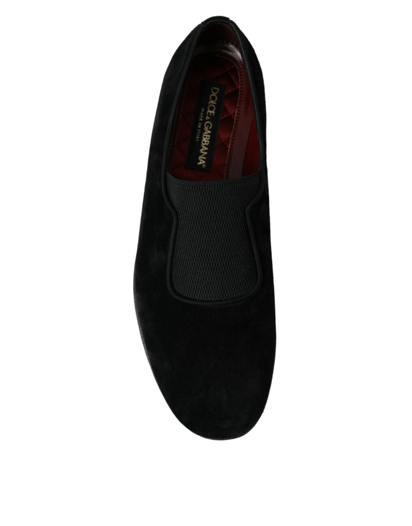 Black RUNWAY Velour AMALFI Loafers Shoes