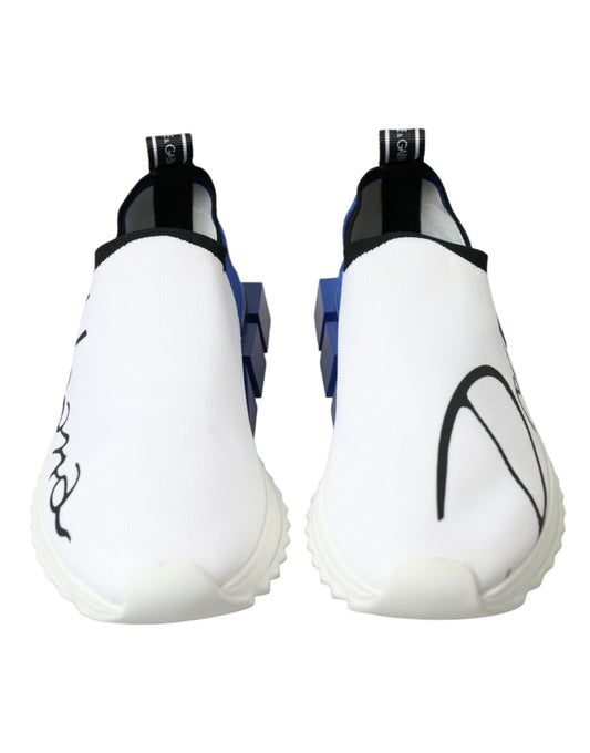 White Blue Sorrento Low Top Men Casual Sneakers Shoes