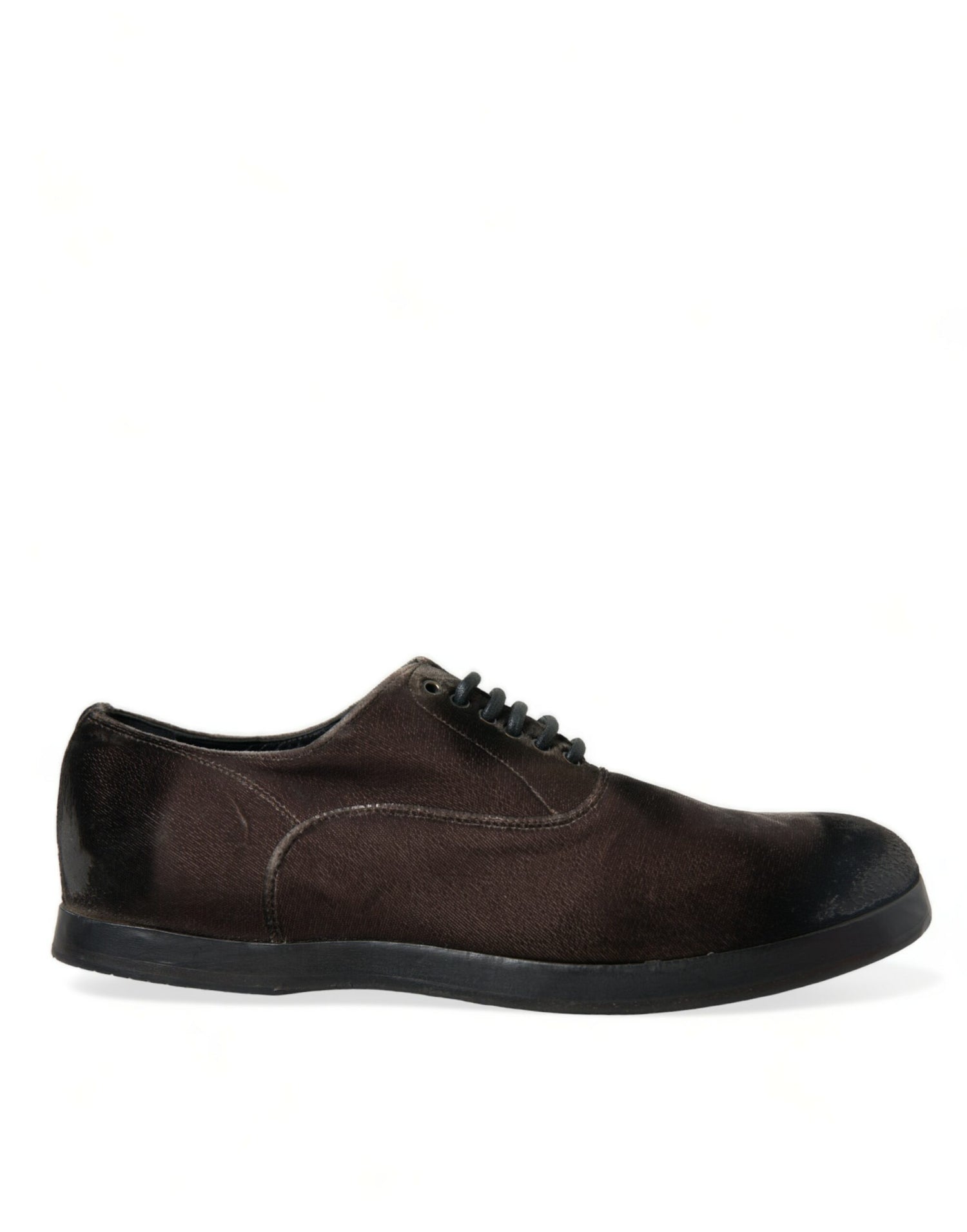 Brown Velvet Men Lace Up Oxford Dress Shoes